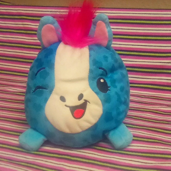 Rare Pikmi Pops 10" Plush Pony Horse Pink Blue Moose Squishable Stuffed Animal. - Picture 1 of 8